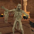 App-Icon von Mummy Egypt Treasure Hunt: Mumie in einem Grabkorridor